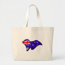 Australia wavy flag gift ideas for Aussies Bags
