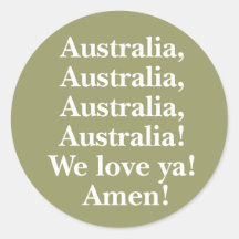 Australia We Love Ya Sticker