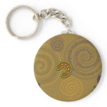 Australian Aboriginal Art  - The Gathering Key Chain