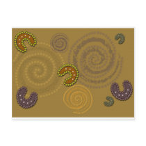 Australian Aboriginal Art  - The Gathering Postcard