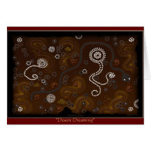 Australian Aboriginal Desert Art Card
