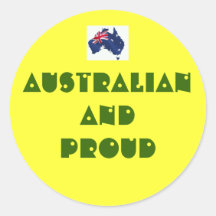 Australian And Proud Stickers