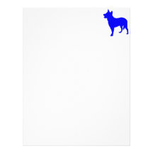 Australian Blue Heeler Customized Letterhead