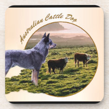 Australian Cattle Dog Art Drink Coaster
