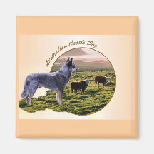 Australian Cattle Dog Art Fridge Magnet