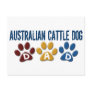 AUSTRALIAN CATTLE DOG DAD Paw Print Post Cards