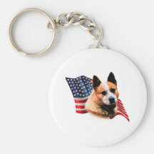 Australian Cattle Dog Flag Keychain