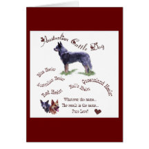 Australian Cattle Dog Gifts Card