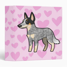 Australian Cattle Dog / Kelpie Love 3 Ring Binder
