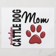 Australian Cattle Dog Mom 2 Flyer Design