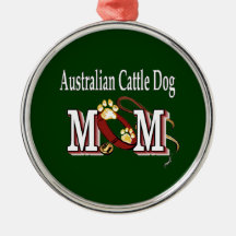 australian cattle dog mom christmas ornaments