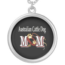 australian cattle dog mom custom necklace