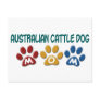 AUSTRALIAN CATTLE DOG MOM Paw Print Post Cards