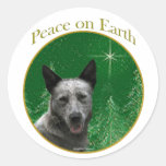 Australian Cattle Dog Peace Stickers