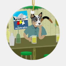 Australian Cattle Dog Tiki Bar Ornament