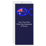 Australian Christian Fish Symbol Flag Personalized Rack Card