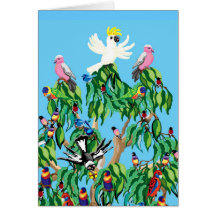 Australian Christmas tree card