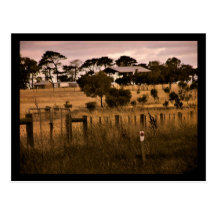 australian country roadside Postcard