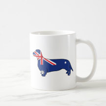 Australian Flag Dachshund Mug
