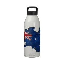 Australian Flag Graffiti Drinking Bottle