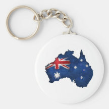 Australian Flag Graffiti Keychains