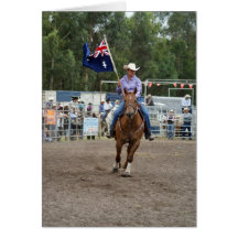 AUSTRALIAN FLAG GREETING CARD