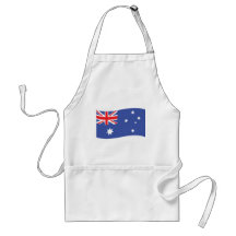 australian flag icon apron