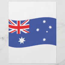 australian flag icon custom flyer