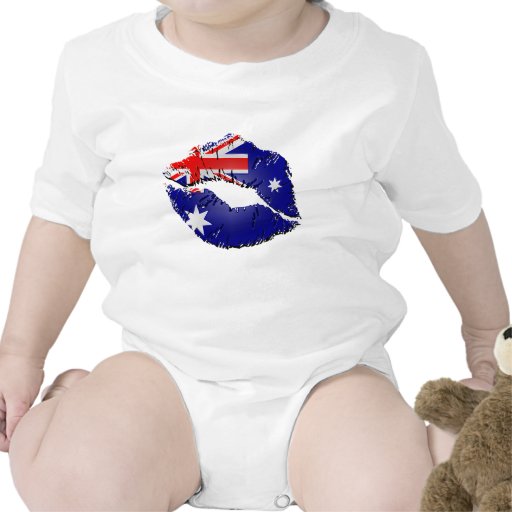 Australian Flag Lips Bodysuit