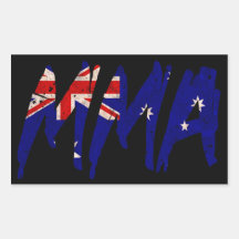 Australian Flag MMA Sticker