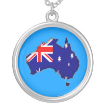Australian flag necklace
