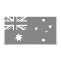 australian flag photo greeting card
