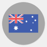 Australian Flag T-shirts and Gifts Round Sticker