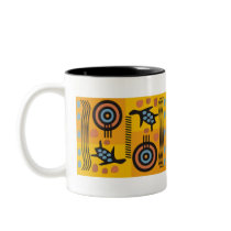 Australian Folk Art Sea Turtles Mug