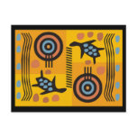 Australian Folk Art Sea Turtles Post Card