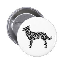 Australian Kelpie Button