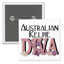 Australian Kelpie DIVA Buttons