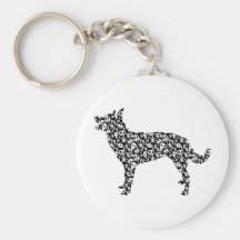 Australian Kelpie Keychain