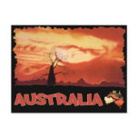 Australian Orange SunSet Postcards