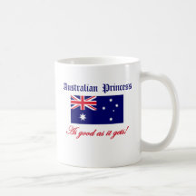 Australian Princess Mugs