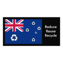Australian recycle flag Photo card
