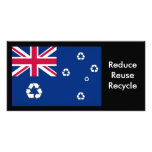 Australian recycle flag Photo card