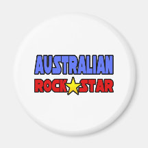Australian Rock Star Refrigerator Magnet