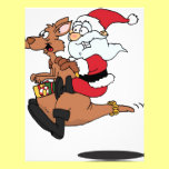 Australian Santa riding a Christmas kangaroo letterhead