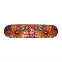 Australian Shepherd ~ Autumn Floral Motiff Skate Deck