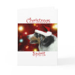 Australian Shepherd Christmas Spirit Card
