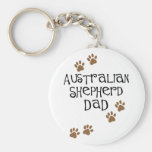 Australian Shepherd Dad Keychain
