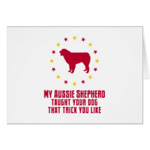 Australian Shepherd Dog Card