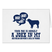 Australian Shepherd Dog Greeting Card