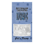 Australian Shepherd DUDE Photo Card Template